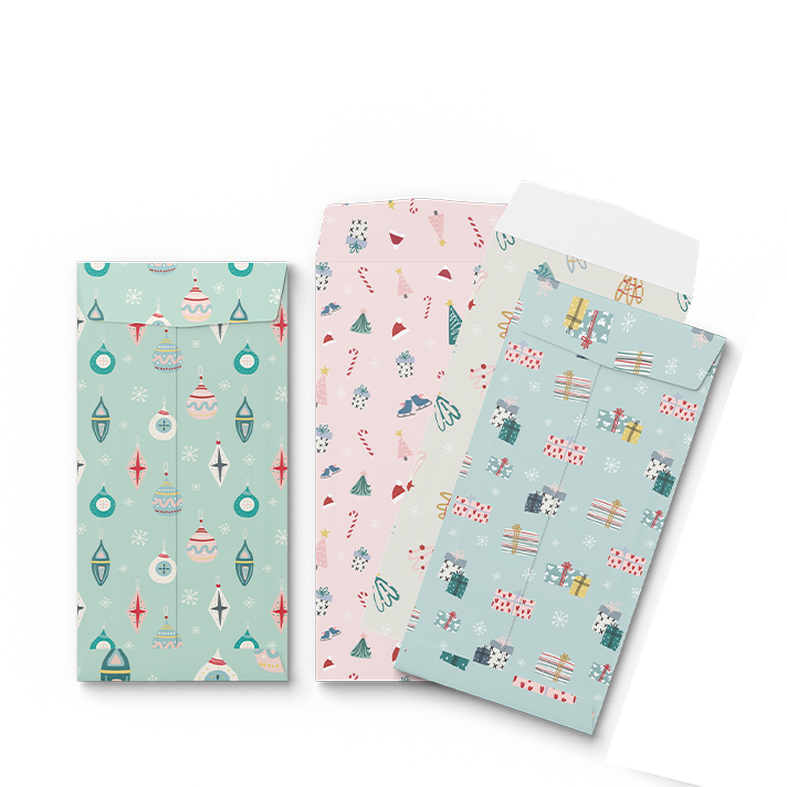 By Size Envelopes * Happy Christmas