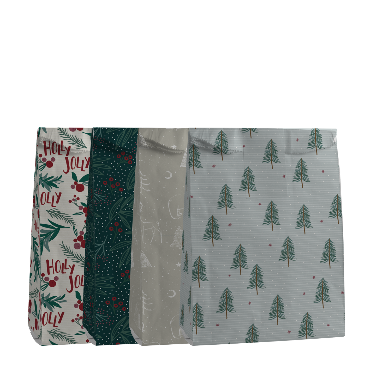 By Size Envelopes * Holly Christmas