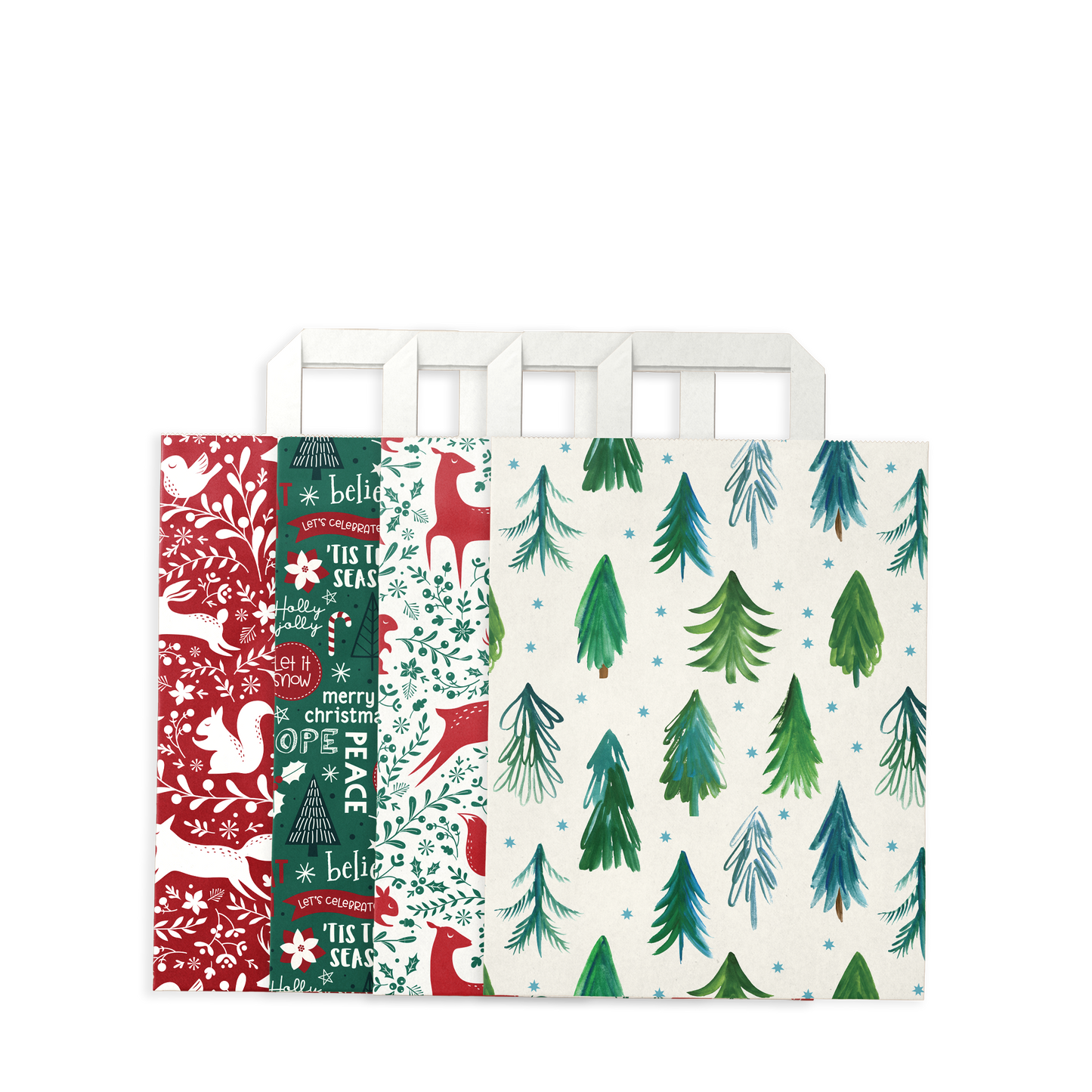 By Size Bags * Red & Green Christmas
