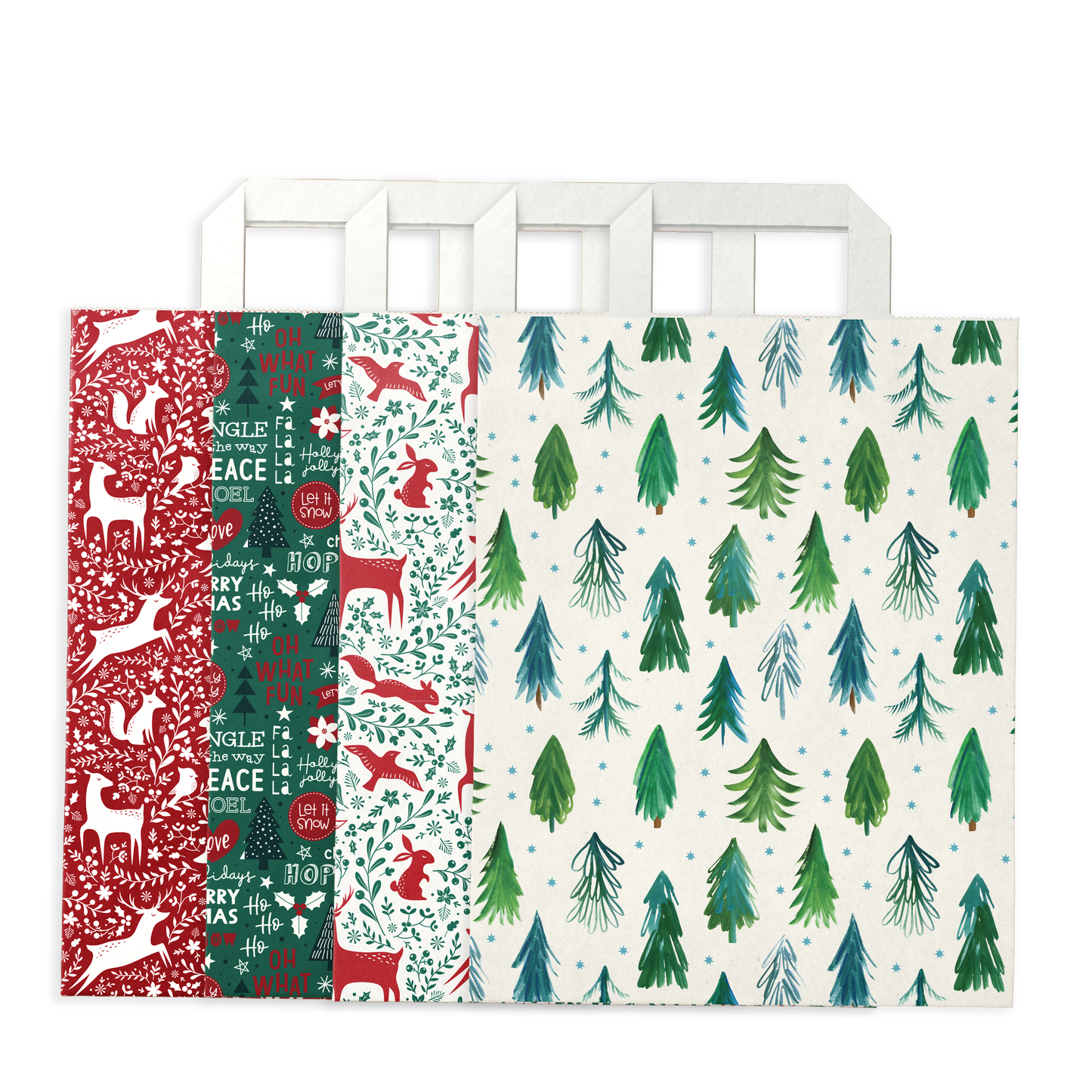By Size Bags * Red & Green Christmas