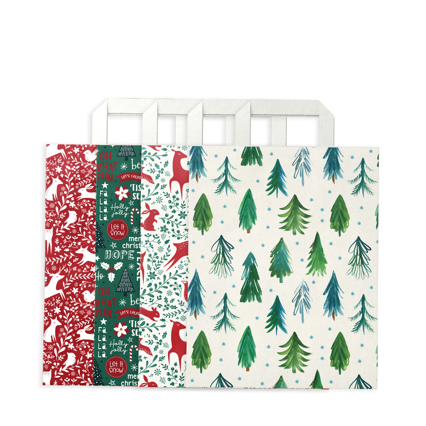 By Size Bags * Red & Green Christmas