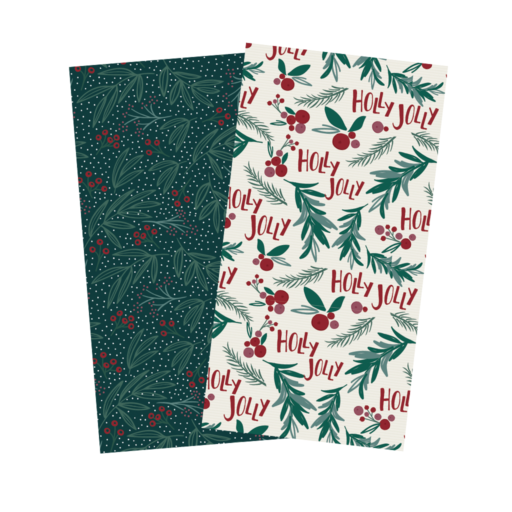 Papers * Holly Jolly Leaves