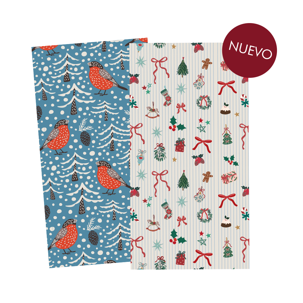 Papers * Robins & Light Blue Stripes