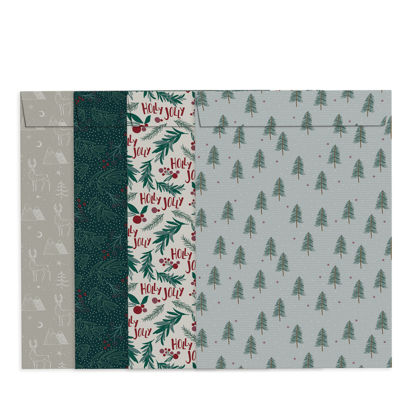 By Size Envelopes * Holly Christmas