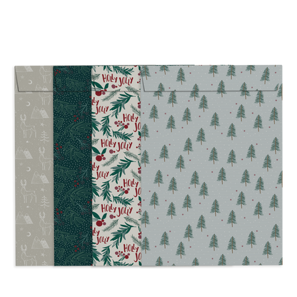 By Size Envelopes * Holly Christmas