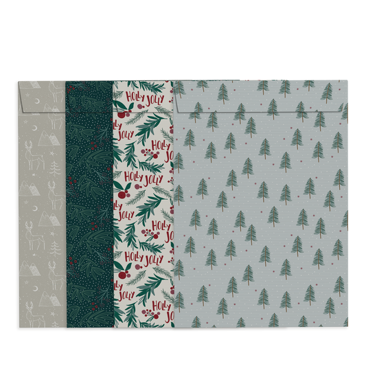 By Size Envelopes * Holly Christmas