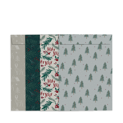 By Size Envelopes * Holly Christmas