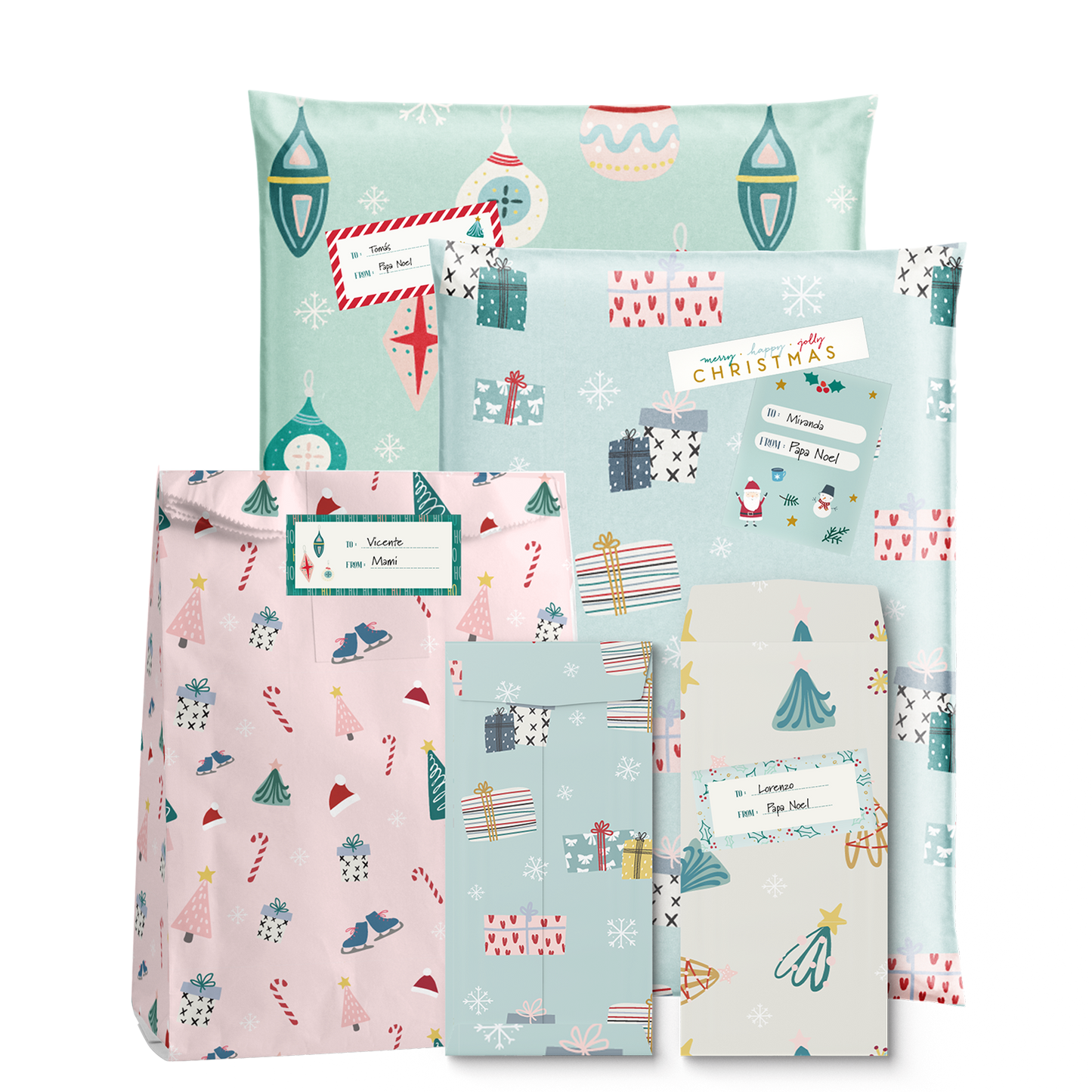 Mix Envelopes * Happy Christmas
