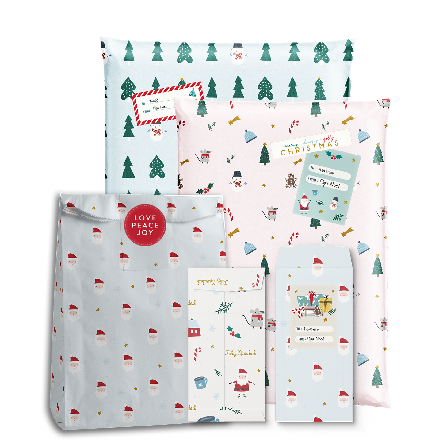 Mix Envelopes * Santa & Friends