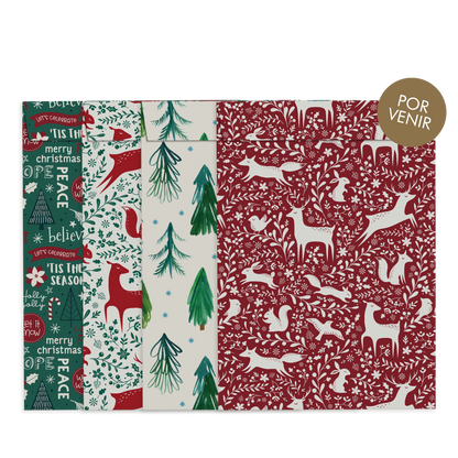 By Size Envelopes * Red & Green Christmas