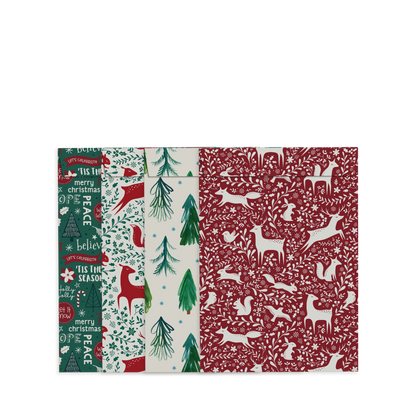 By Size Envelopes * Red & Green Christmas