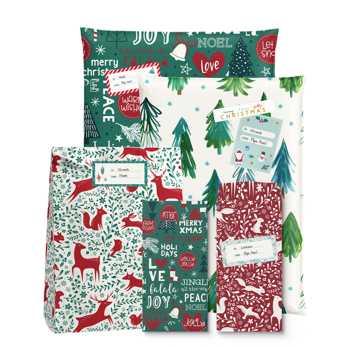 Mix Envelopes * Red & Green Christmas