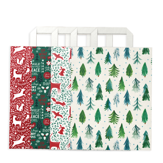 By Size Bags * Red & Green Christmas