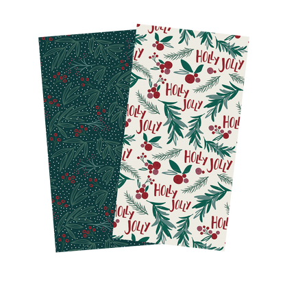Papers * Holly Jolly Leaves