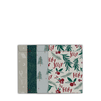 By Size Envelopes * Holly Christmas