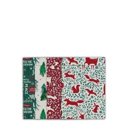 By Size Envelopes * Red & Green Christmas