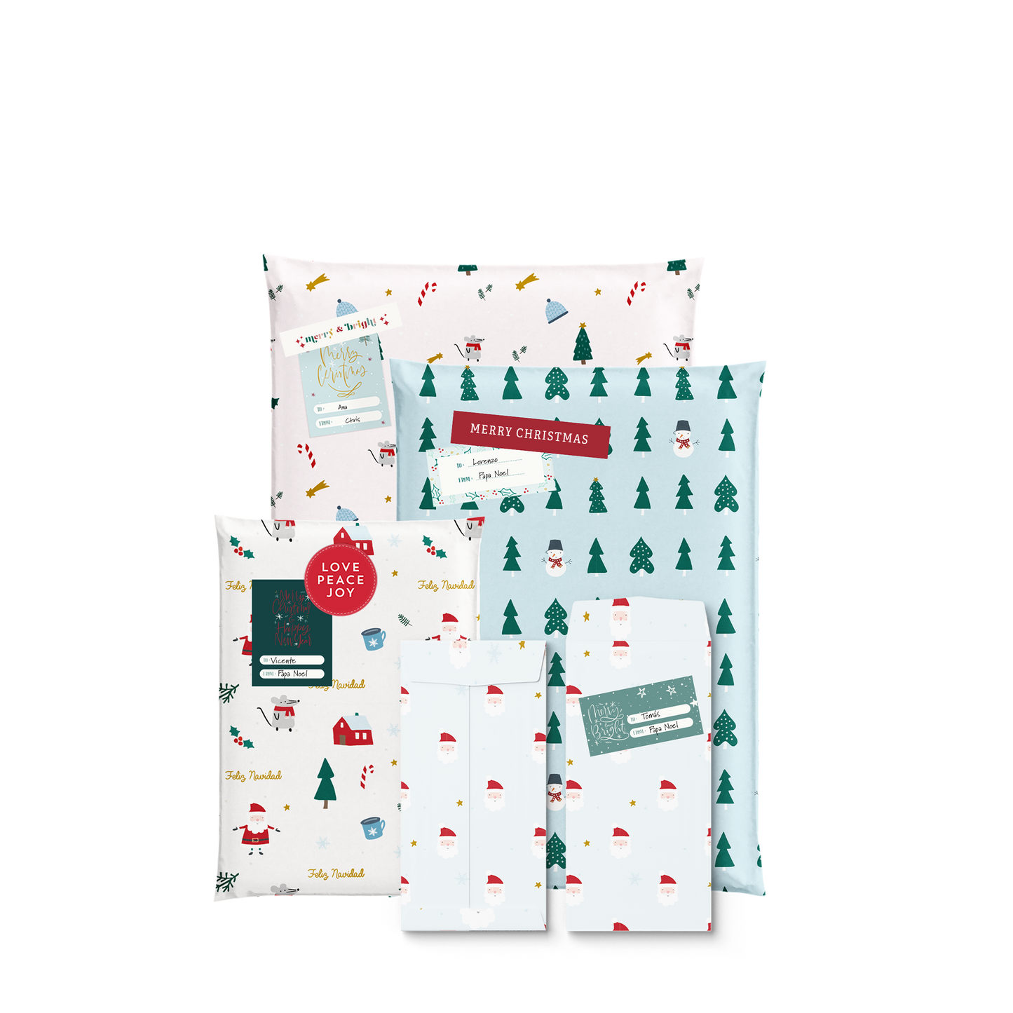 Mix Envelopes * Santa & Friends